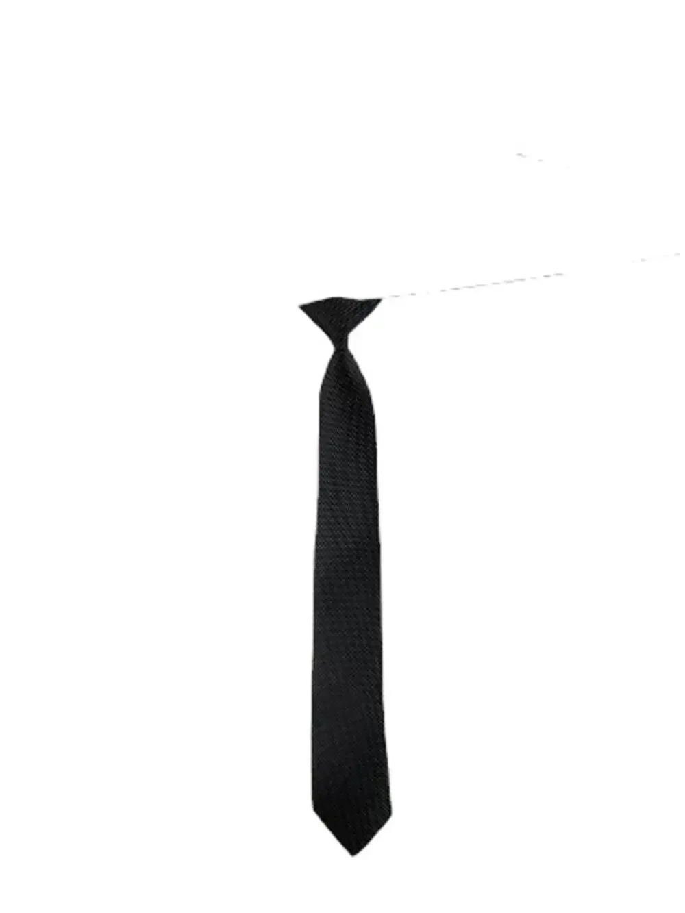 NWT Kohls Boys' Black & White Polka Dot Clip-On Tie Youth One Size